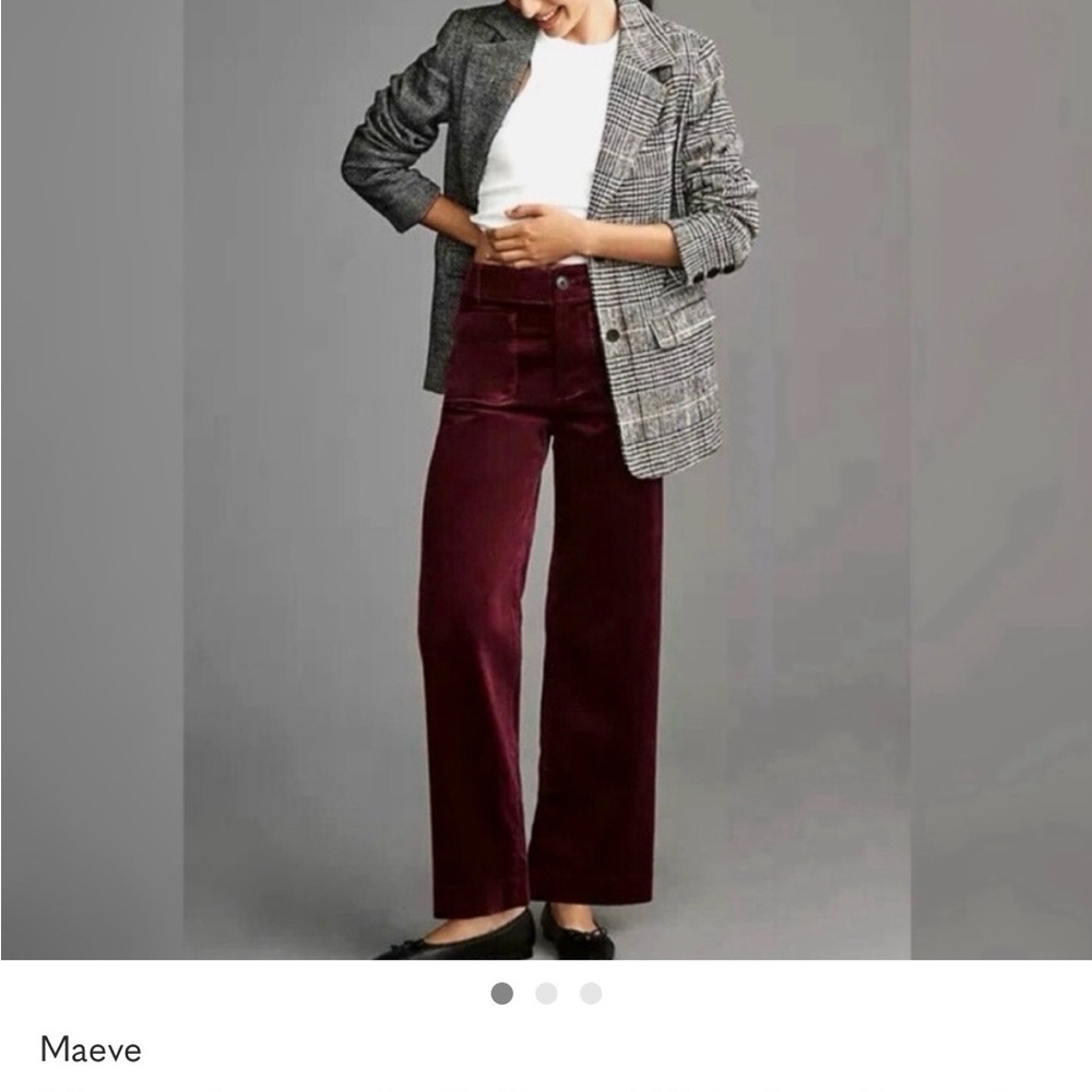 MAEVE Collette Burgundy Pant
